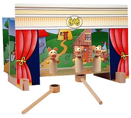 Куклен театър с магнити - Дървена играчка — Andreu Toys 16005