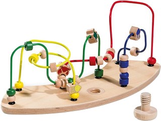 Дървена играчка за столче за хранене Hauck Water Animals Play Moving - За столчета Alpha+ и Beta+