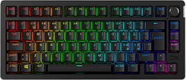     HyperX Alloy Rise 75 - 75%, USB-C, Bluetooth, ANSI Layout, RGB , HyperX Linear Red - 