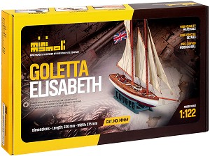 Великобританска шхуна - Goletta Elisabeth - Сглобяем модел на кораб от дърво — Mamoli MM69-A