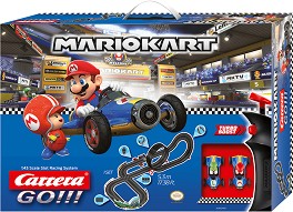 Писта за колички с дистанционни Mario Kart - Carrera - С 2 колички със светлини на тема Супер Марио — 20062492
