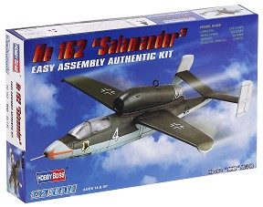 Военен самолет - He 162 "Salamander" - Сглобяем авиомодел — Hobby Boss 80239