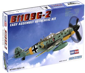 Военен самолет - Messerschmitt Bf109 G-2 - Сглобяем авиомодел — Hobby Boss 80223