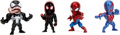 Метални фигурки Spiderman - Jada Toys - 4 броя — 9334930314R00