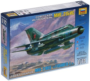 Съветски изтребител - MIG-21 BIS - Сглобяем авиомодел — Zvezda 7259
