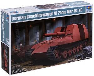 Немско самоходно артилерийско оръдие - Geschutzwagen VI 21 cm Mrs 18 - Сглобяем модел — Trumpeter 01540