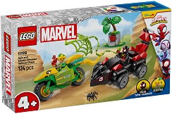 LEGO Marvel Spidey - Спин и Електро: Преследване с коли-динозаври - Детски конструктор — 11198