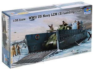 Американски десантен кораб - LCM (3) - Сглобяем модел — Trumpeter 00347