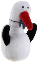 Кукла за пръстче - Щъркел - Плюшена играчка за куклен театър — Noe NE69