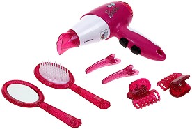 Детски фризьорски комплект със сешоар - Barbie — Klein 5790