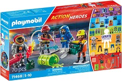 Playmobil Action Heroes - Пожарна бригада — 71468