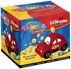 Декорирай сам касичка Colorino Kids - Кола - Творчески комплект — 31967