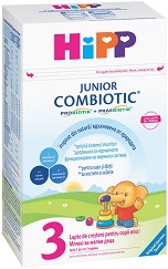 Адаптирано мляко за малки деца HiPP 3 Junior Combiotic - 500 g, за 12+ месеца - продукт