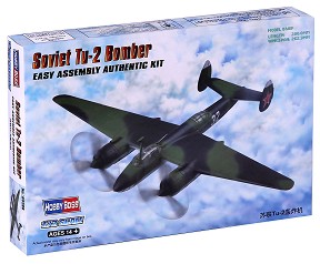 Съветски бомбардировач - Tu-2 - Сглобяем авиомодел — Hobby Boss 80298