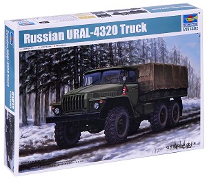 Военен камион - Ural-4320 - Сглобяем модел — Trumpeter 01012