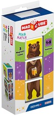 Магнитни кубчета Geomag - Magicube Animals - 3 броя — 110