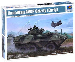 Канадски бронетранспортьор - AVGP Grizzly (ранна версия) - Сглобяем модел — Trumpeter 01502