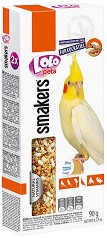 Крекери за корели Lolo Pets - 2 × 45 г, с ядки, от серията Smakers