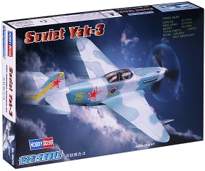 Съветски изтребител - Yak-3 - Сглобяем авиомодел — Hobby Boss 80255
