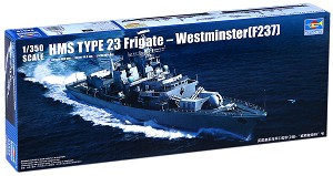 Военен кораб - H.M.S. Type 23 Frigate - Westminster (F237) - Сглобяем модел — Trumpeter 04546