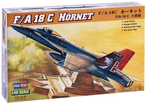 Американски изтребител - McDonnell Douglas F/A-18C "Hornet" - Сглобяем авиомодел — Hobby Boss 80321
