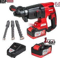 Акумулаторен перфоратор Raider RDP-BRH20 - С батерия, зарядно и куфар от серията Pro