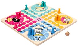 Не се сърди човече - Детска състезателна игра на тема Hello Kitty — Micki 70001100