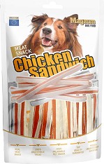 Лакомства за кучета Magnum Meat Snack Sandwich — 250 г, с пилешко