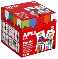 Професии - Комплект 12 пъзела в кутия — Apli Kids 13188