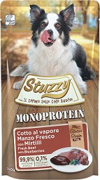 Пауч за кучета Stuzzy Monoprotein Adult - 150 г, с говеждо и боровинки, в зряла възраст
