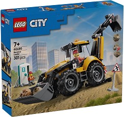 LEGO City - Жълт багер със задна лопата - Детски конструктор — 60480