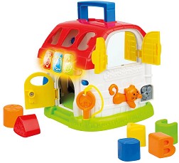 Музикален сортер къща с формички WinFun - Със звук и светлина — 772
