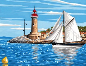Нарисувай картина Sequin Art - Платноход - Творчески комплект — 1106