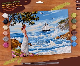 Нарисувай картина Sequin Art - Морски бряг - Творчески комплект — 1334