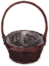 Кошница от ратан Dehoa Porcellain Coocket brown - 