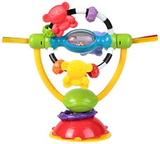 Дрънкалка за столче за хранене Playgro - Въртележка - За бебета над 6 месеца