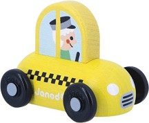 Детска кола Такси - Janod - От серията Cross Roads — J05914
