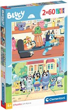 Блуи - 2 пъзела от 60 части на тема Bluey — Clementoni 24813