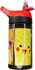 Детска пластмасова бутилка Pokemon - С вместимост 430 ml на тема Pokemon — PK087