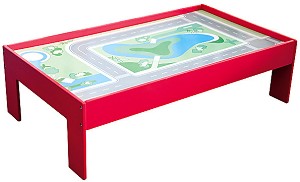 Дървена игрална маса за влакчета — Woodyland 90055