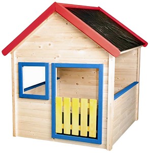 Дървена къщичка за игра Woodyland - Ерик - С размери 140 / 153 / 123 cm — 10110