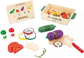Дървени фигури за игра Рататуй - Janod — J06626