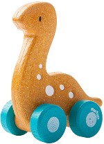 Динозавър - Диплодок - Дървена количка — PlanToys 5689