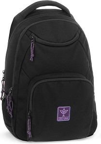Ученическа раница AU-6 - Ars Una - От серията Black-Violet Cordura — 55045445