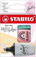   Stabilo Boss Mini 2.0 - 3    Pastellove - 