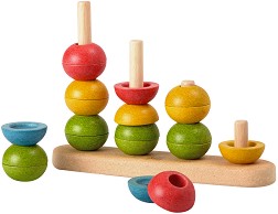 Дървена низанка PlanToys - Топчета — 5614