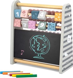 Дървено сметало с дъска - Viga Toys - С тебешири от серията PolarB — 44086