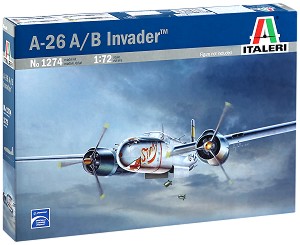 Военен самолет - A-26 A/B Invader - Сглобяем авиомодел — Italeri 1274