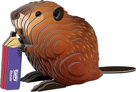 Картонен 3D модел за сглобяване Бобър - Eugy — 127