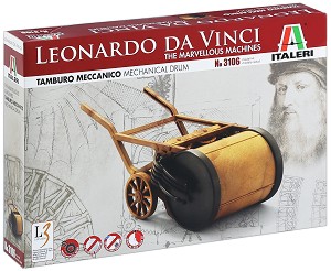 Da Vinci - Механичен барабан - Сглобяем модел — Italeri 3106